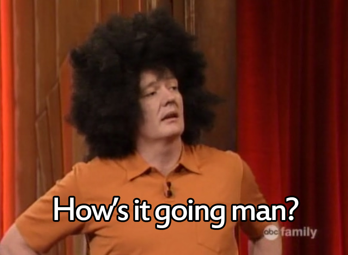 Colin Mochrie with hair.