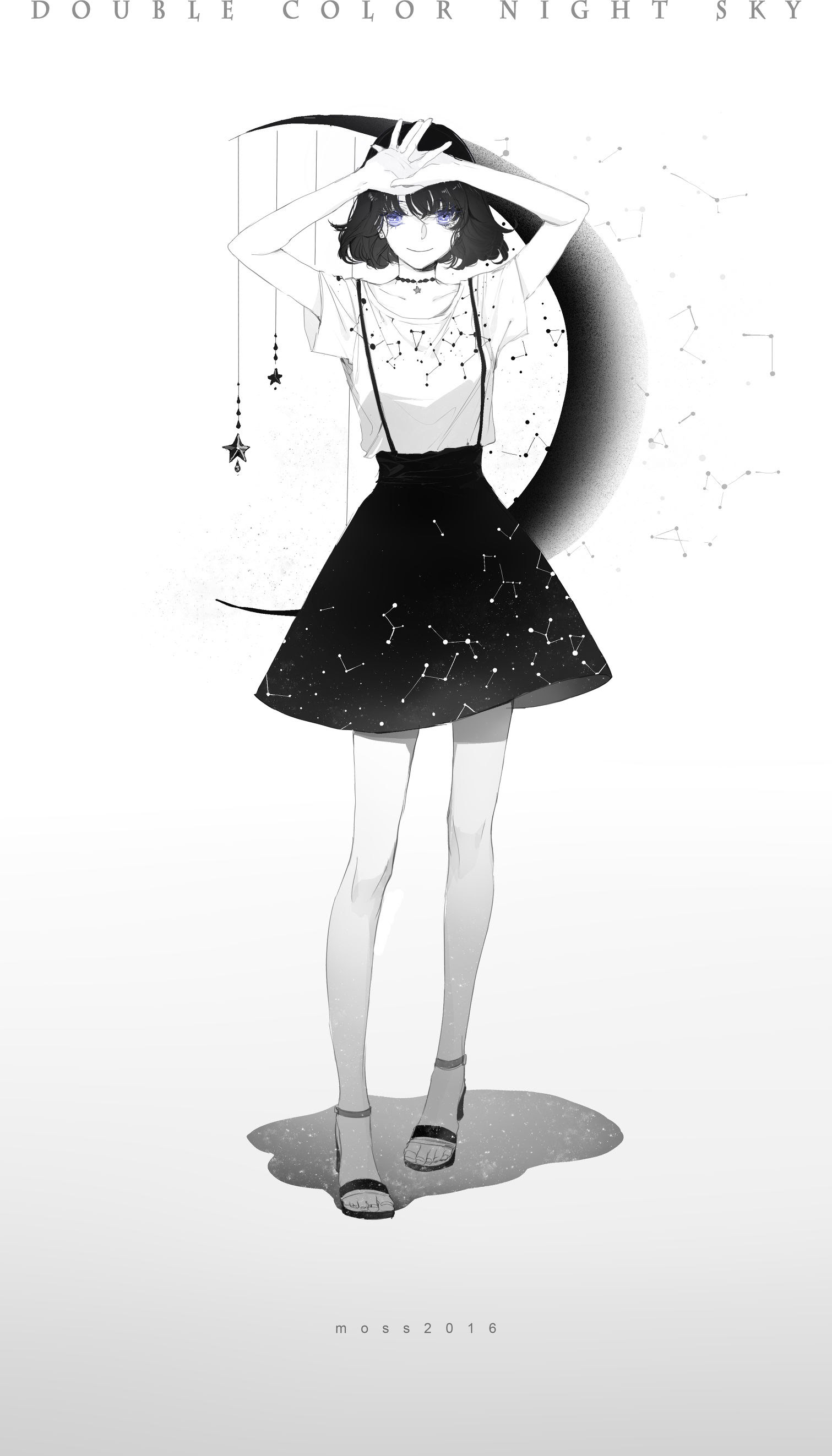 国人画师四次元青苔笔下的美少女及十二星座少女 让人心动不已