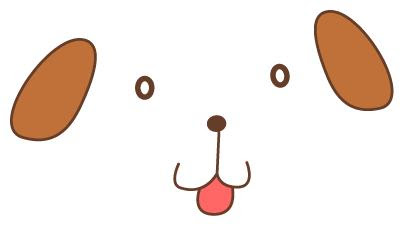 ワンコの顔イラスト素材 Kmsys戌年賀状イラスト素材集