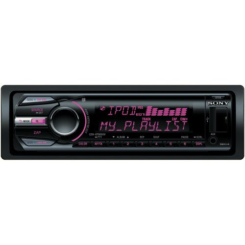 Best Review Sony CDXGT660UV Flip-Down Variable Illumination In-Car CD Receiver with Front USB Connection