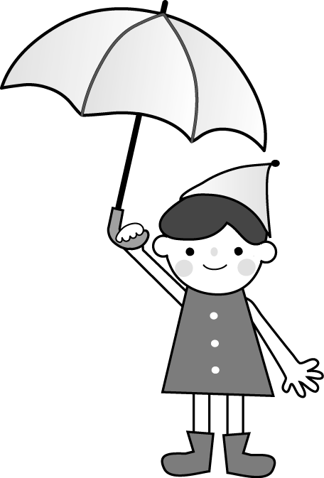 梅雨 雨 傘 のイラスト 無料 フリー素材