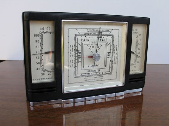 Vintage Thermometer Barometer Airguide Made by Fee Stemwedel