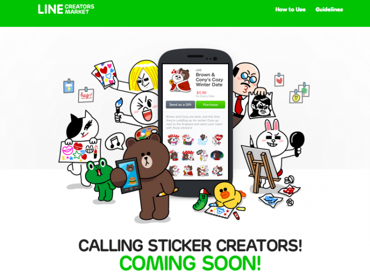 Line Creators Market لاين سيتيح للمستخدمين بيع الملصقات و المكالمات الهاتفية الرخيصة قادمة