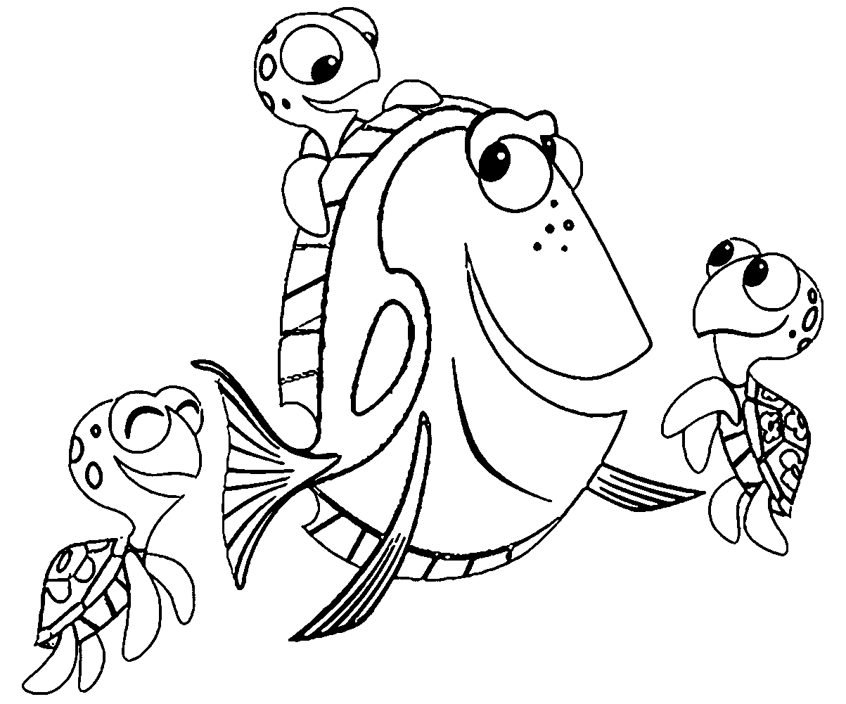 finding nemo coloring pages wecoloringpage rh wecoloringpage Cute Turtle Coloring Pages Cute Turtle Coloring Pages