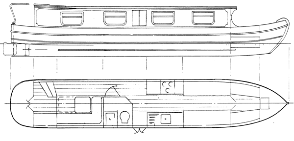 39' Chaffinch Narrow Boat Plans
