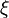 \xi\,