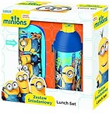 Exclusiv* Minions Brotdose + Flasche Set Minions Schule Kindergarten Sport Frühstückset EDEL