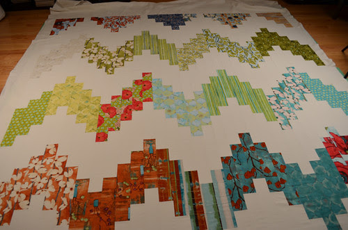 A quilt for my bed - basting