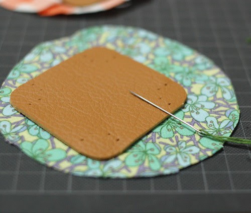 How to make a leather bottom pincushion 5