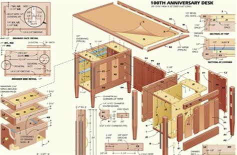 l shaped desk plans free