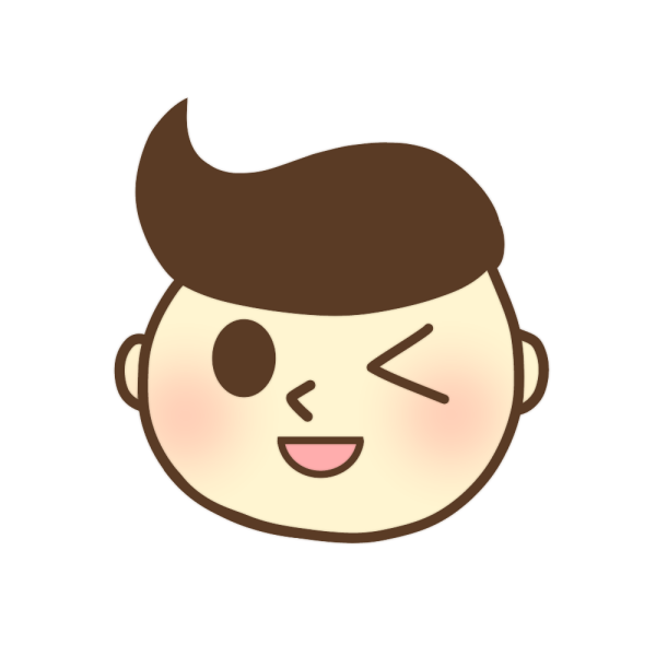 ウィンクしている男の子のイラスト かわいいフリー素材が無料のイラストレイン
