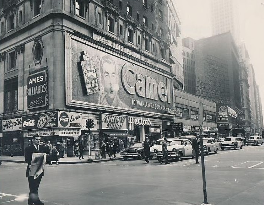 Old New York In Photos 43 Times Square Billboards