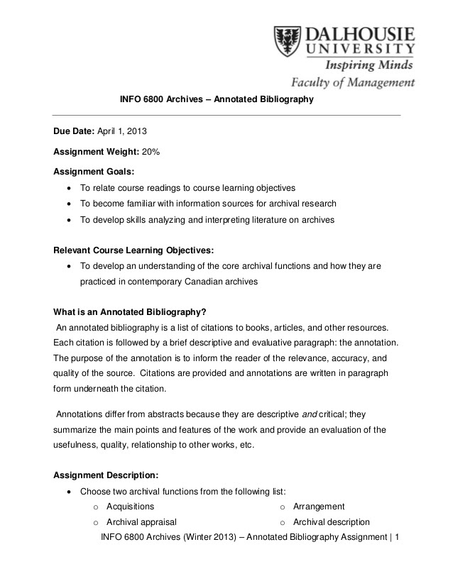 annotated bibliography how to write one
