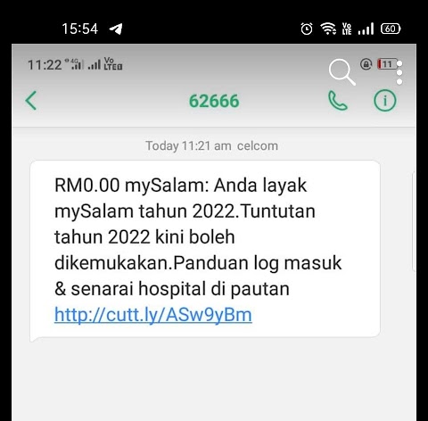 my salam semakan bsh
