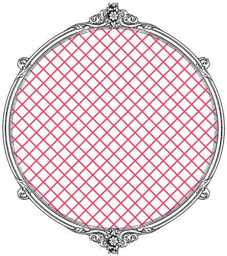 16 sample DIAMOND GRID OUTLINE mel stampz