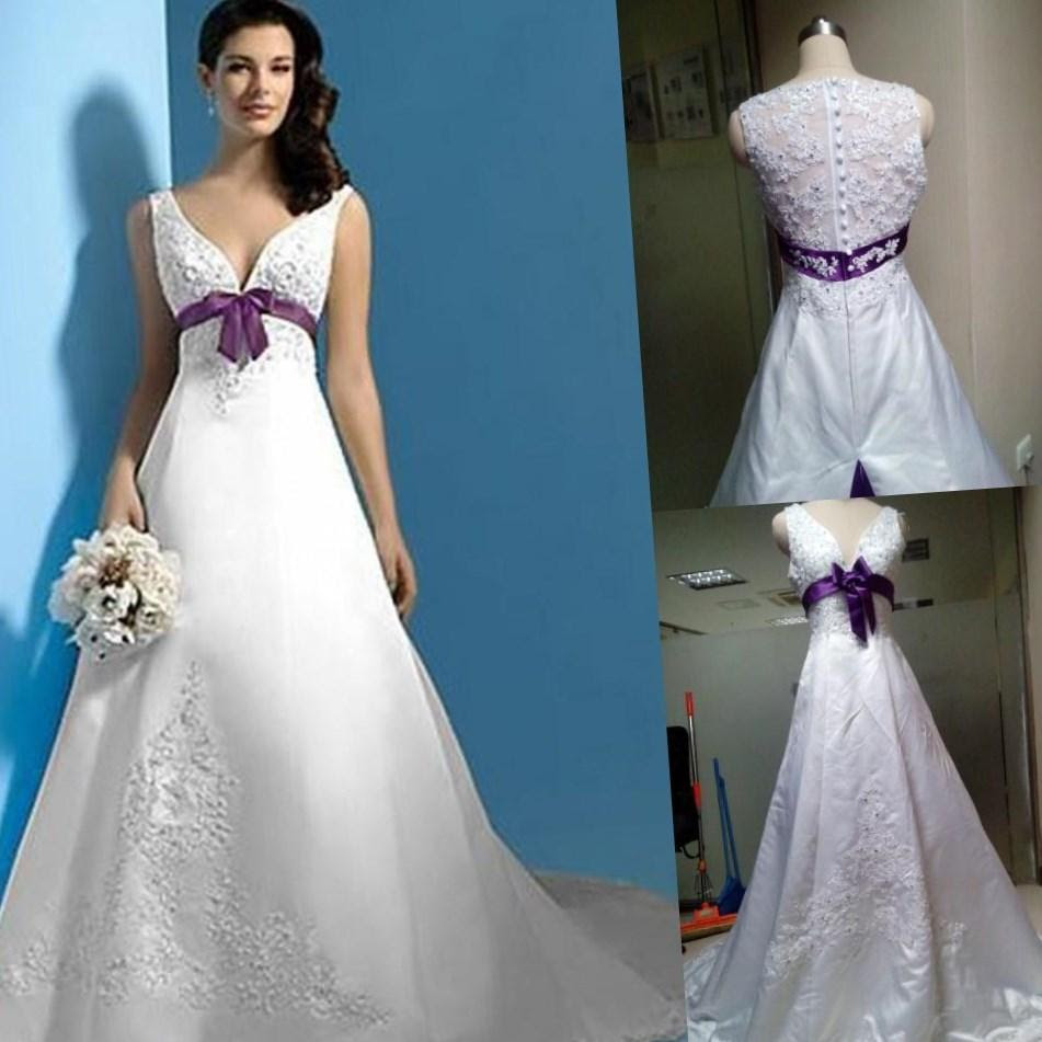 Plus size purple wedding dresses PlusLook.eu Collection