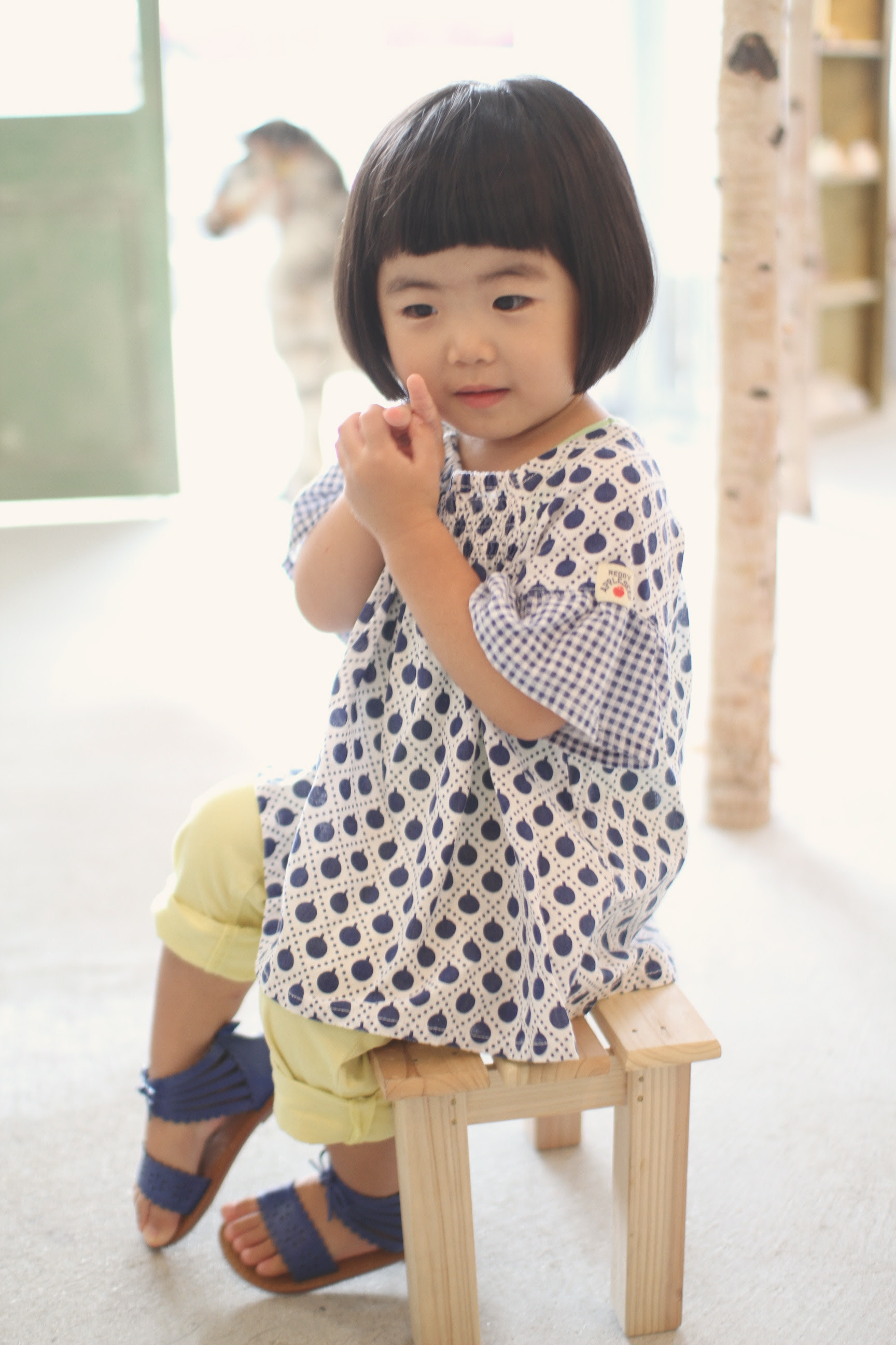 キッズカット 女の子 オカッパ 豊中市 桃山台の美容室 ネイルサロン Onico オニコ キッズルーム完備
