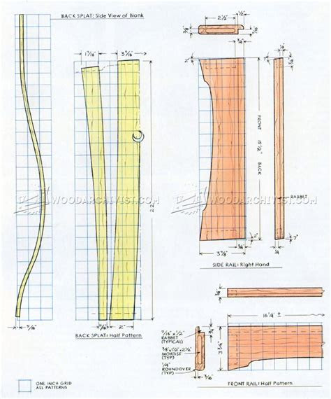 dining chair plans woodarchivist