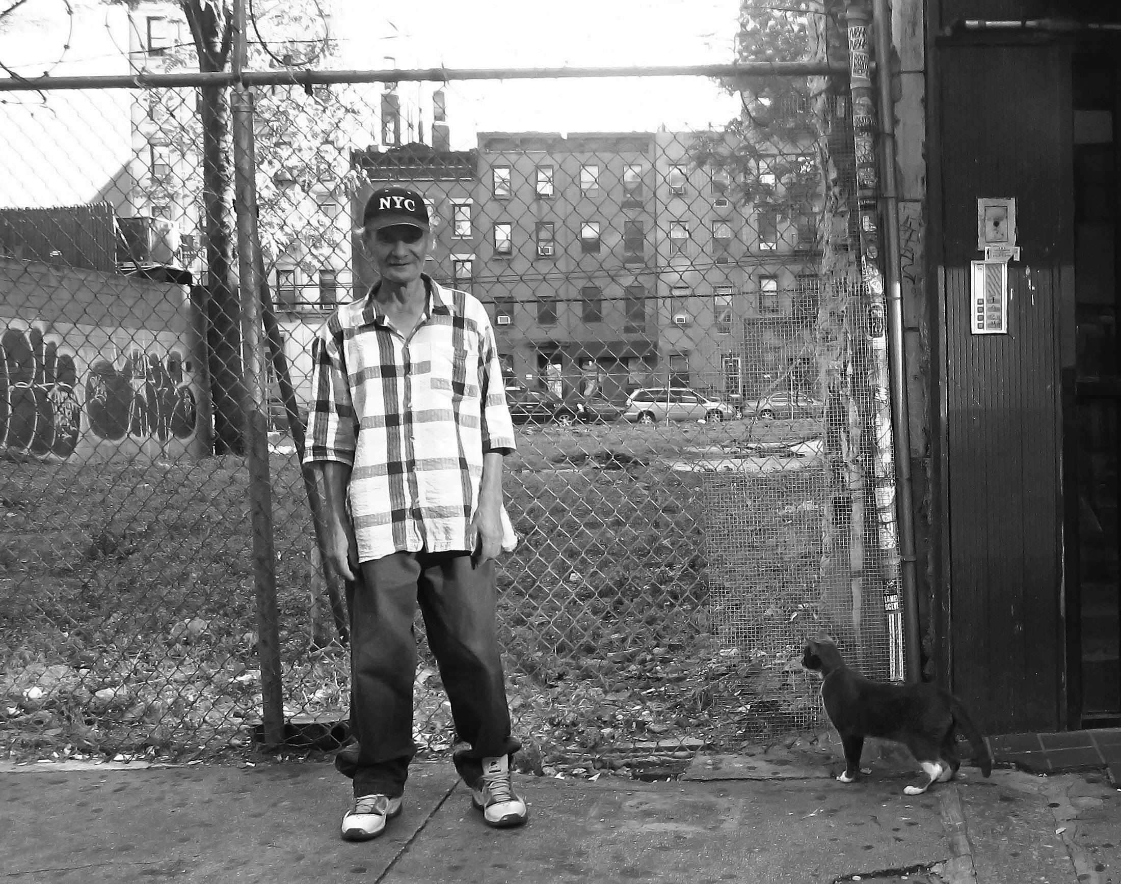 A man and his cat