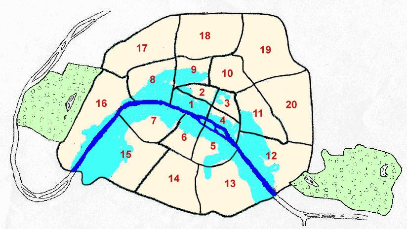 carte inondation paris Inondations de la Seine à Paris   janvier 1910