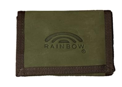 Amazon: Rainbow Sandals Leather Wallet with Velcro Closure, Dark ...