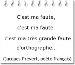 Erreur Faute Parler Francais