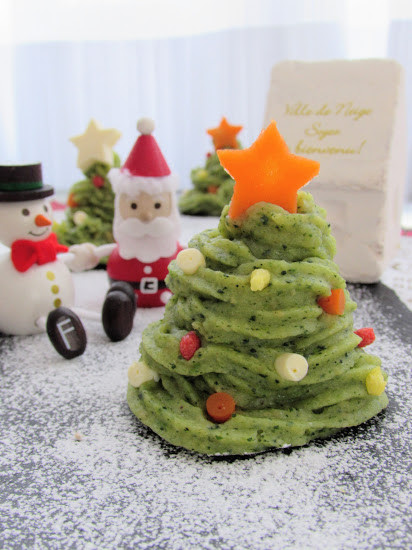 離乳食レシピ 中期モグモグ期からok ポテサラでクリスマスツリー みみ子とぽにょの美味しい楽しい親子ごはん