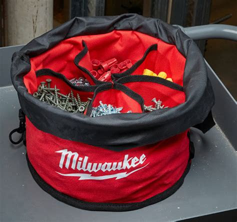 milwaukee parachute organizer bucket organizer wrap