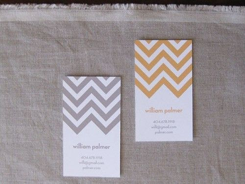 Chevron business cards