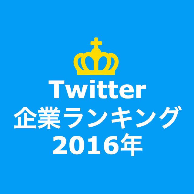 企業ツイッター エンゲージメント率ランキング 2016 Facenavi