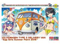 Hasegawa 1/24 VOLKSWAGEN TYPE 2 DELIVERY VAN 'EGG GIRLS SUMMER PAINT 2016' (SP345) English Color Guide & Paint Conversion Chart - i0