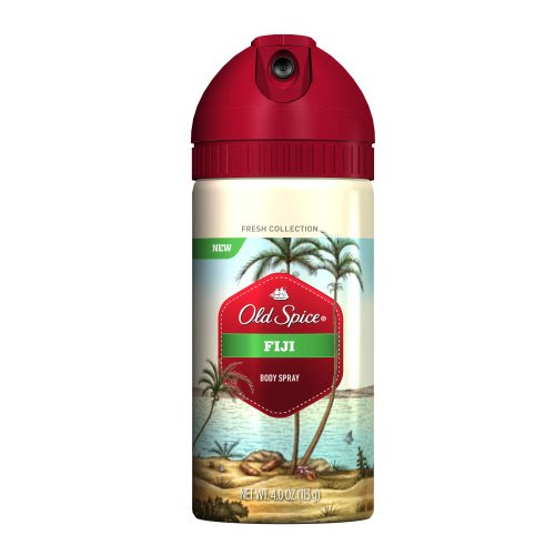 Old Spice Fresh Collection Body Spray, Fiji Scent, 4-Fluid Ounces (Pack of 3)