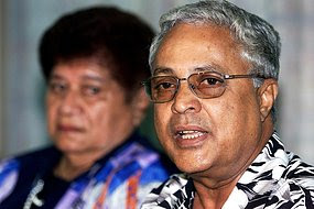 The charges relate to money Mahendra Chaudhury received after he was removed from power in the 2000 coup. [AFP]