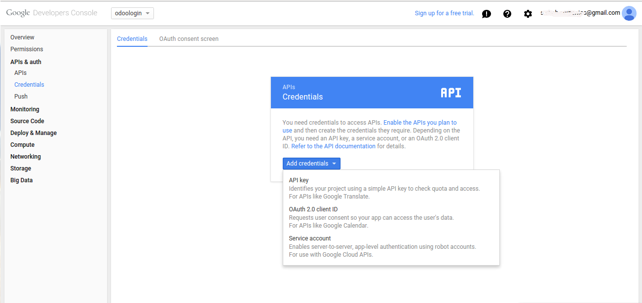 create a google account