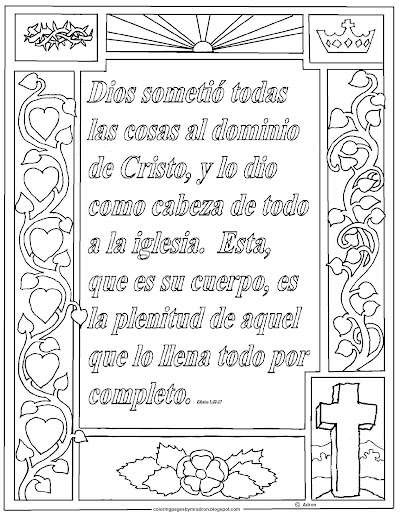 Spanish Bible Coloring Pages For Kids