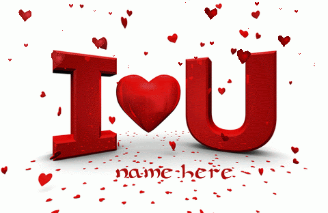 Write Your Love Name On Animated I Love You Gif Namegif Com
