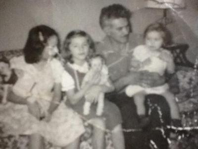 Daddy Of Three Girls&#8230;&#8230;.That us&#8230;the 3 Ochoa girls&#8230;&#8230;.with our Daddy &amp; Our Dolls&#8230;&#8230;Oh how we adored our Daddy&#8230;&#8230;.and our dolls&#8230;&#8230;.I do believe this was during Christmas time&#8230;..probably circa&#8230;.1956/57&#8230;&#8230;not quite sure&#8230;&#8230;but what I am sure about was our love for our Daddy&#8230;&#8230;and likewise his love for us &lt;3&#8230;&#8230;.Our Daddy was a hard working husband &amp; Daddy &amp; of course I thought he was the strongest man on earth&#8230;&#8230;especially when our dog Shaggy broke loose from our car  he took off&#8230;&#8230;there went our Daddy&#8230;with his broken arm&#8230;&#8230;like a speed of lightning took  after him&#8230;..and caught up with him&#8230;&#8230;I knew at that point&#8230;..not only was he the strongest&#8230;..but also the fastest&#8230;..On Saturdays&#8230;..my Daddy would either take us&#8230;..ice skating at Delaware Park&#8230;.The New Castle Farmers Market or roller skating at the rink in Maryland&#8230;.such memories I have of my childhood in Delaware&#8230;.Beach trips to Cape May&#8230;..Wildwood&#8230;and Lake Cumo&#8230;such exciting times&#8230;..even the time my best friend Marlene Reno &amp; I got spankings for not getting out of the lake&#8230;..that was probably the only spanking I ever received,because we knew he meant business&#8230;..Marlene still remembers that quite vividly&#8230;..Marlene was part of our Family&#8230;.even if she was Italian&#8230;..she was not only&#8230;.my best friend&#8230;.but also  like my sister &amp; daughter to my parents&#8230;.so blessed we still stay in touch 3000 miles away&#8230;&#8230;But back to my Daddy&#8230;&#8230;.thank you for brushing my hair&#8230;.when I was a little girl&#8230;..taking me on our many adventures&#8230;..and letting me play waitress in our kitchen&#8230;..and tipping me buttons &#8230;&#8230;instead of coins&#160;; ) Taking me to Holy Spirit on Ash Wednesday&#8230;..Palm Sunday &amp; of course Easter&#8230;..but letting me go to our neighborhood Church with the West Family&#8230;.all the other Sundays&#8230;.for telling me I sang as pretty as the Lennon sisters even with my lisp&#8230;..and for timing me as I practiced for my track meets ( I ran fast too&#8230;..like my Daddy )&#8230;&#8230;.But Most Of All For Showing Me Your Love For Our Jesus&#8230;&#8230;.and for always remembering to Thank The Man Upstairs&#8230;&#8230;Love Your Daughter&#8230;..Maggie&#8230;&#8230;.Here&#8217;s To Our Daddy Of 3 Daughters&#8230;..XOXOXO &lt;3