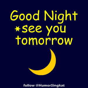 Animasi Gerak Selamat Malam untuk DP BBM  Humor Singkat 