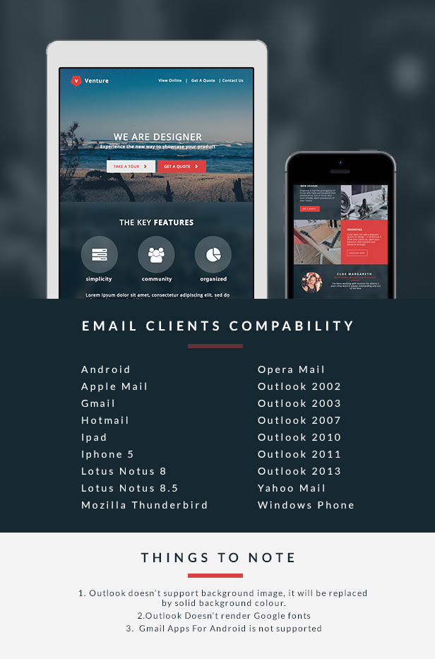 Venture - Responsive Email Template