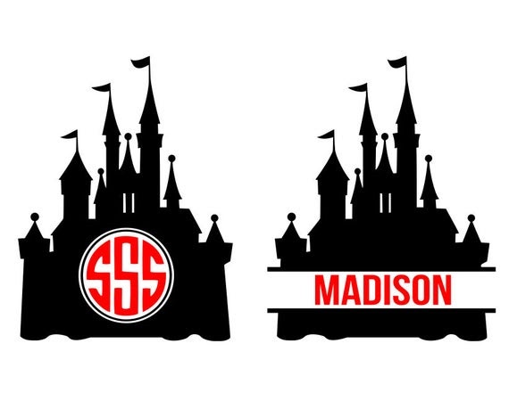 Download Free 319 Monogram Disney Castle Svg SVG PNG EPS DXF File for Cricut, Silhouette and Other Machine