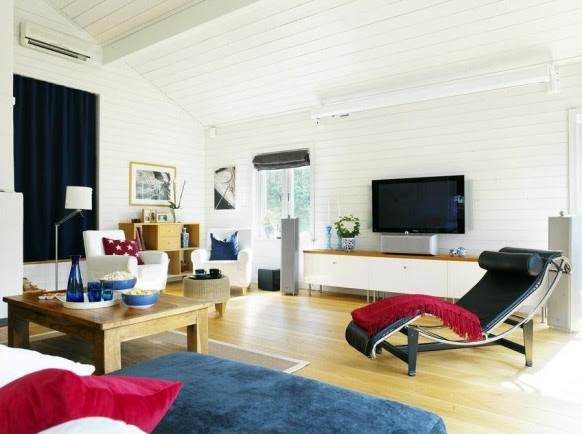 Modern Scandinavian Living Room Entertainment Setups