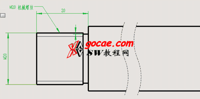 每日一练 36 在solidworks中轴上大于m64的外螺纹如何画 Solidworks教程网