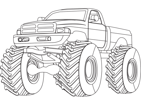 monster truck coloring pages  free coloring pages