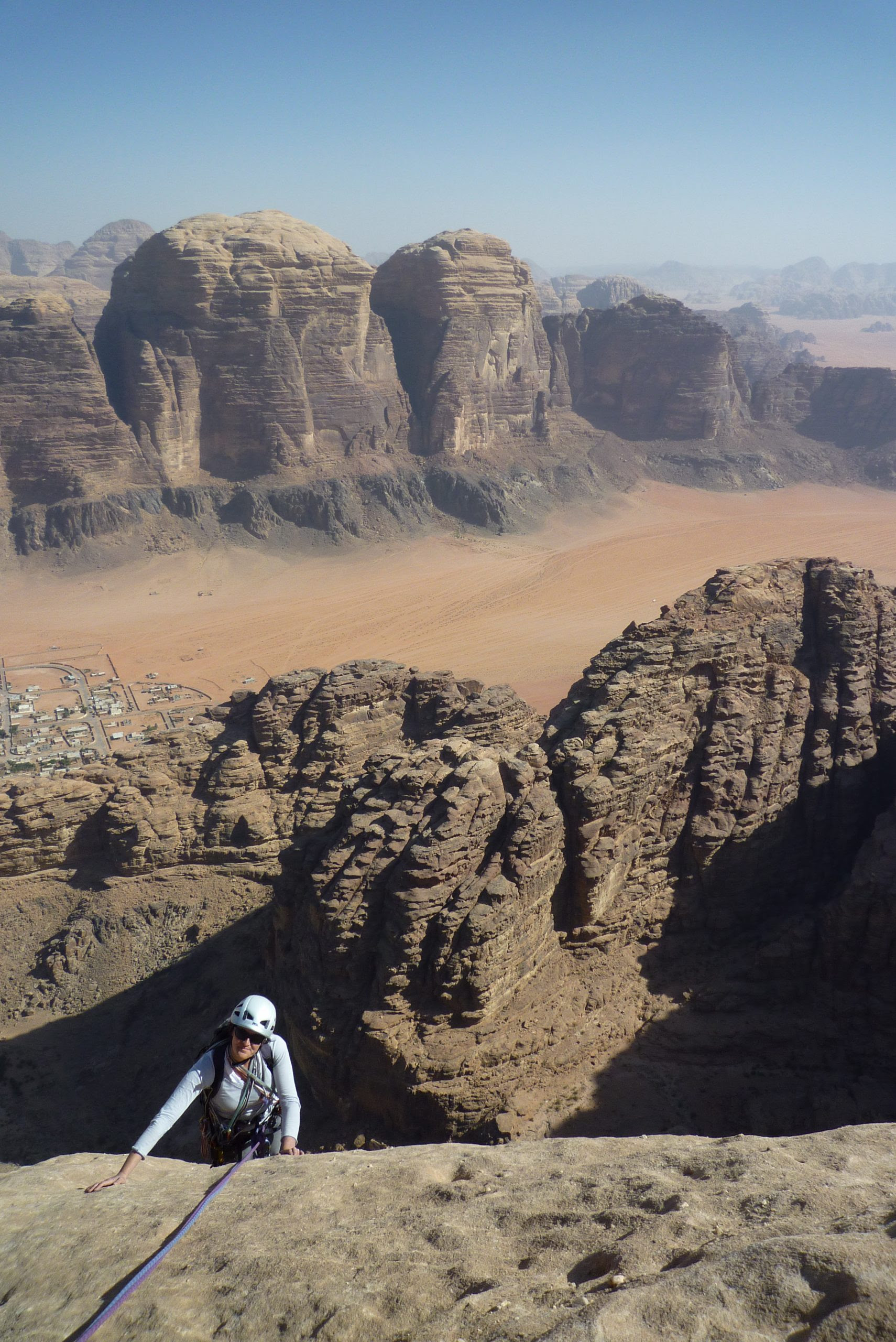 escalade en jordanie grandes voies à Wadi Rum- Envolée ...