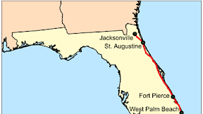 Map Of Florida East Coast