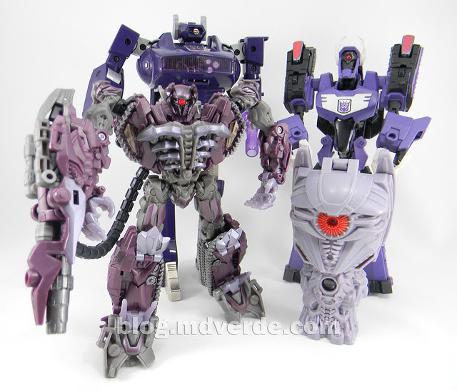 Transformers Shockwave Dark of the Moon Voyager - modo robot vs otros Shockwaves