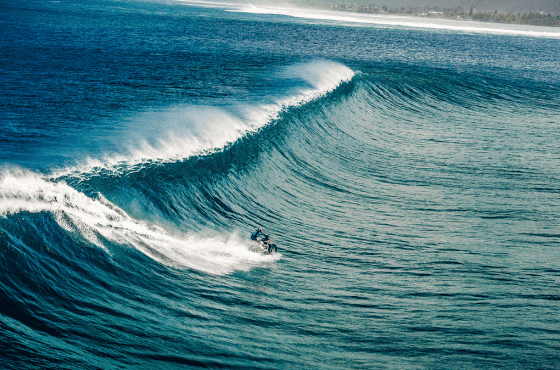 Dirt Biking on a Wave