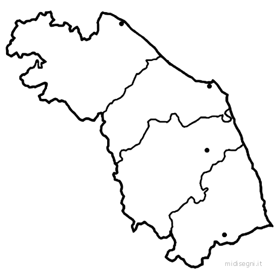 Cartina Abruzzo Da Colorare