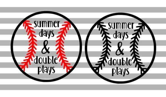 Download Download Summer Days and Double Plays SVG File for Cricut, Silhouette and Other Machine