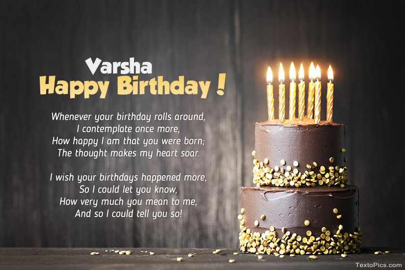 Happy Birthday Varsha : Keep Calm And Wish My Best Friend ...